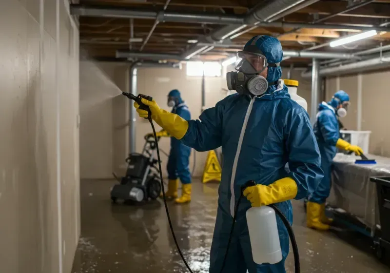 Basement Sanitization and Antimicrobial Treatment process in West Ocean City, MD