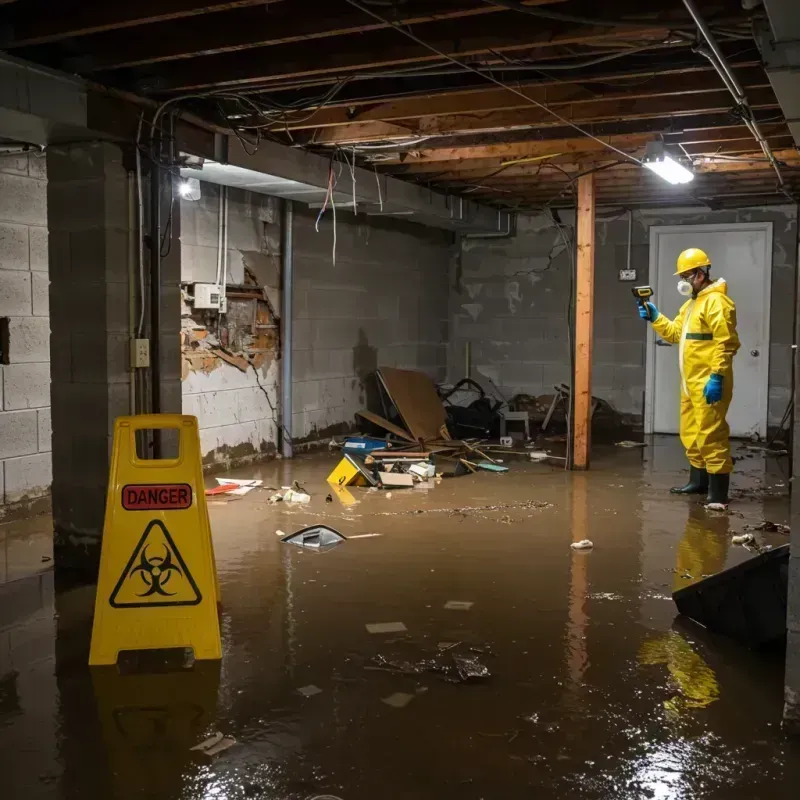 Flooded Basement Electrical Hazard in West Ocean City, MD Property